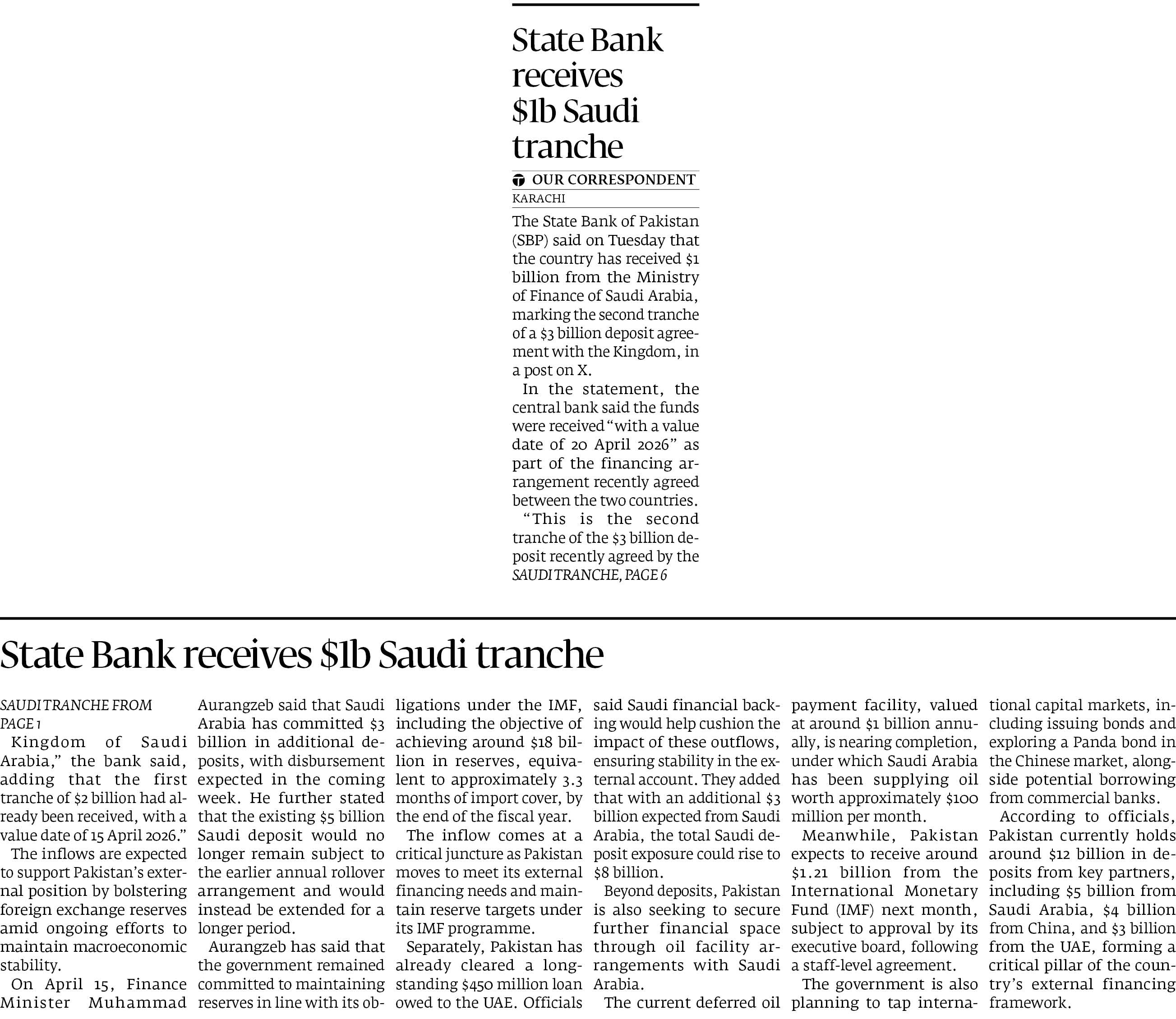 Express Tribune epaper