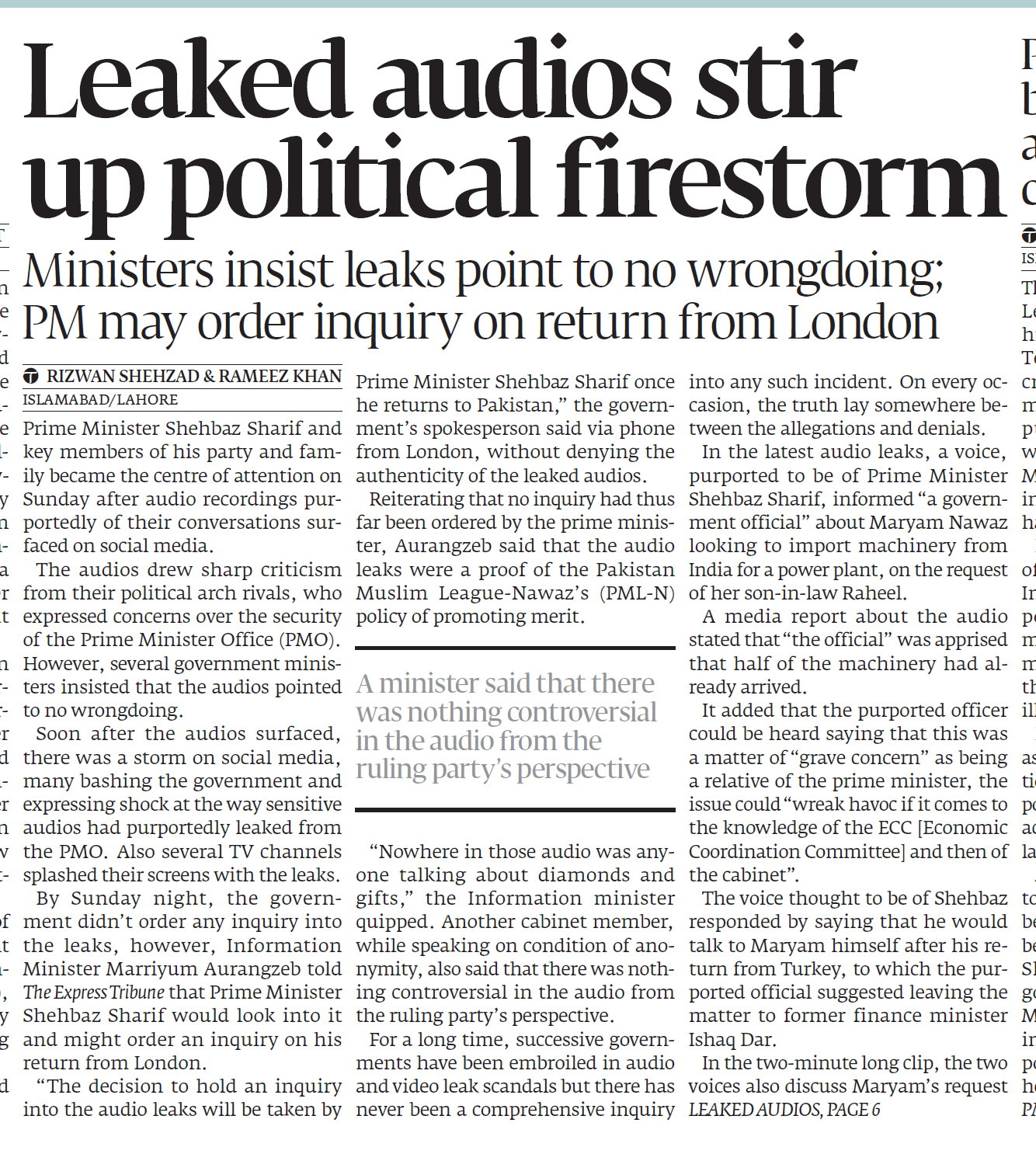 Express Tribune epaper