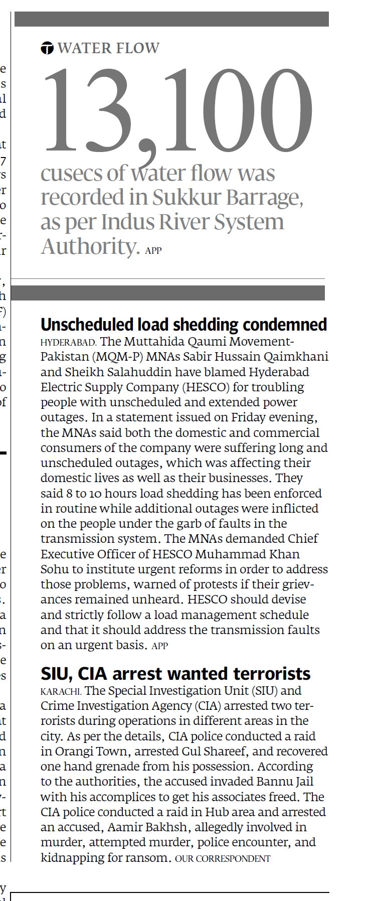 Express Tribune epaper