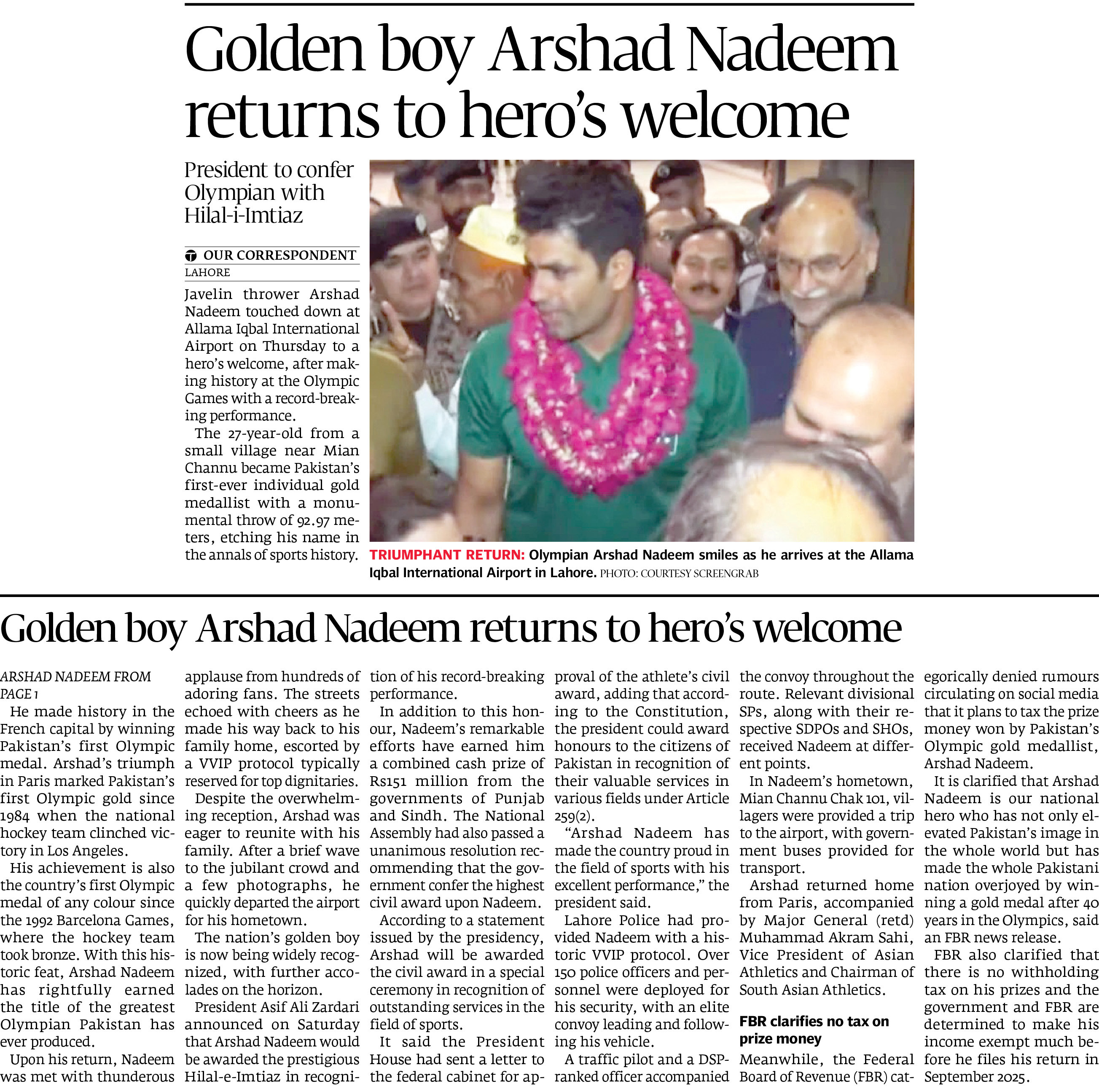 Express Tribune epaper