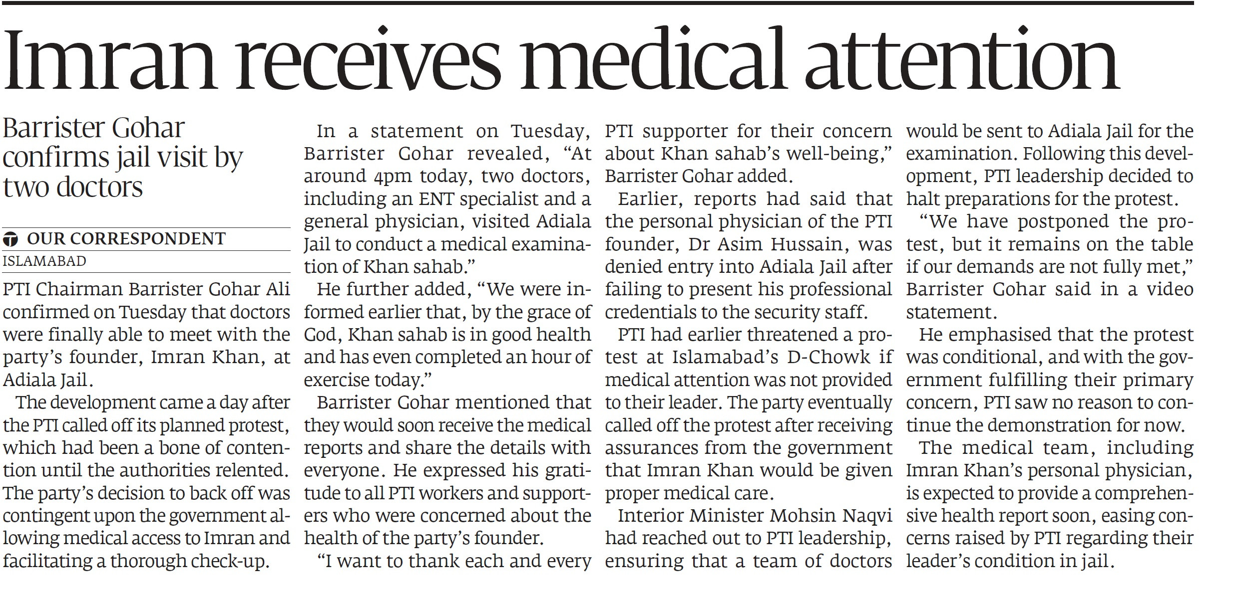 Express Tribune epaper