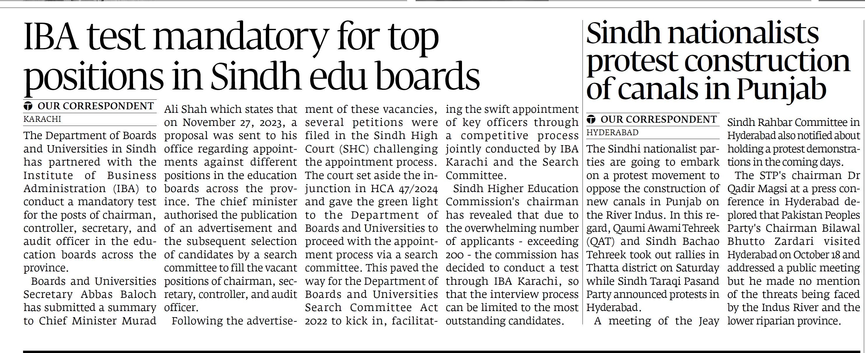 Express Tribune epaper