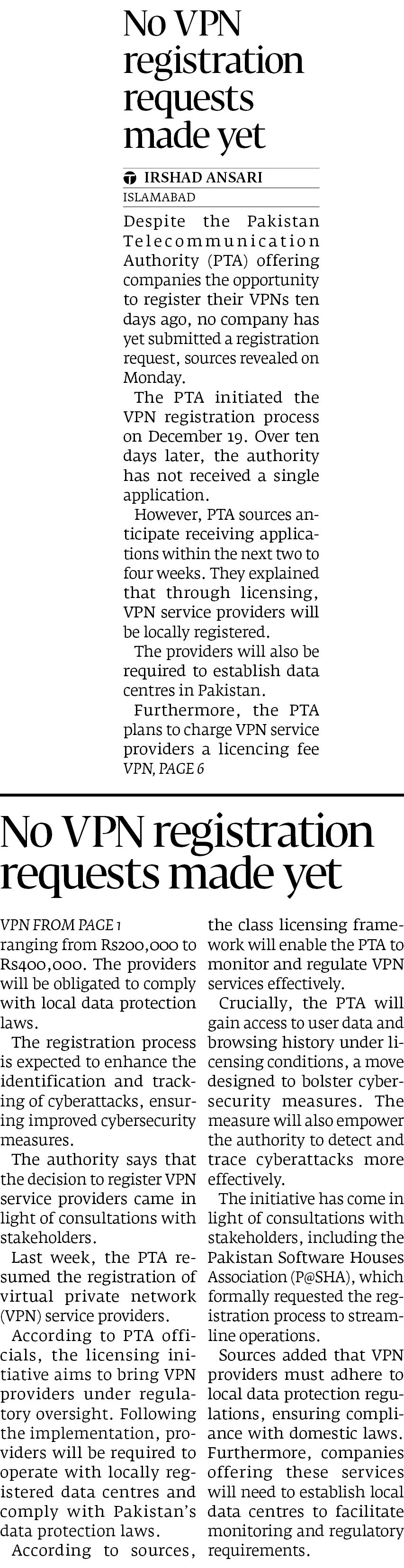 Express Tribune epaper