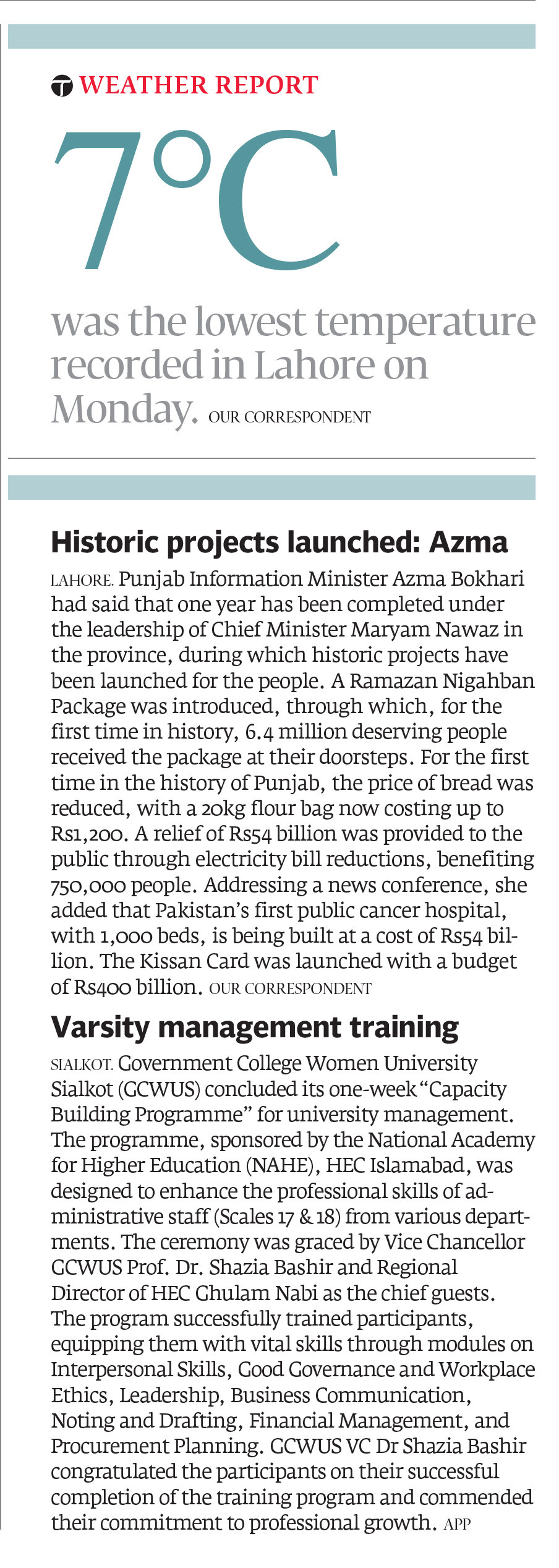 Express Tribune epaper