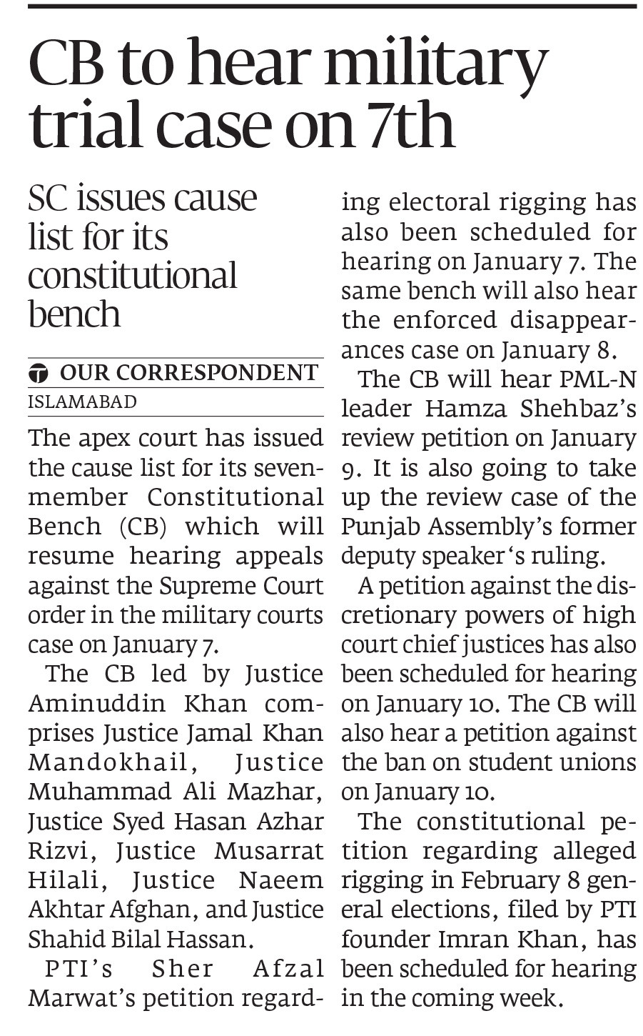 Express Tribune epaper