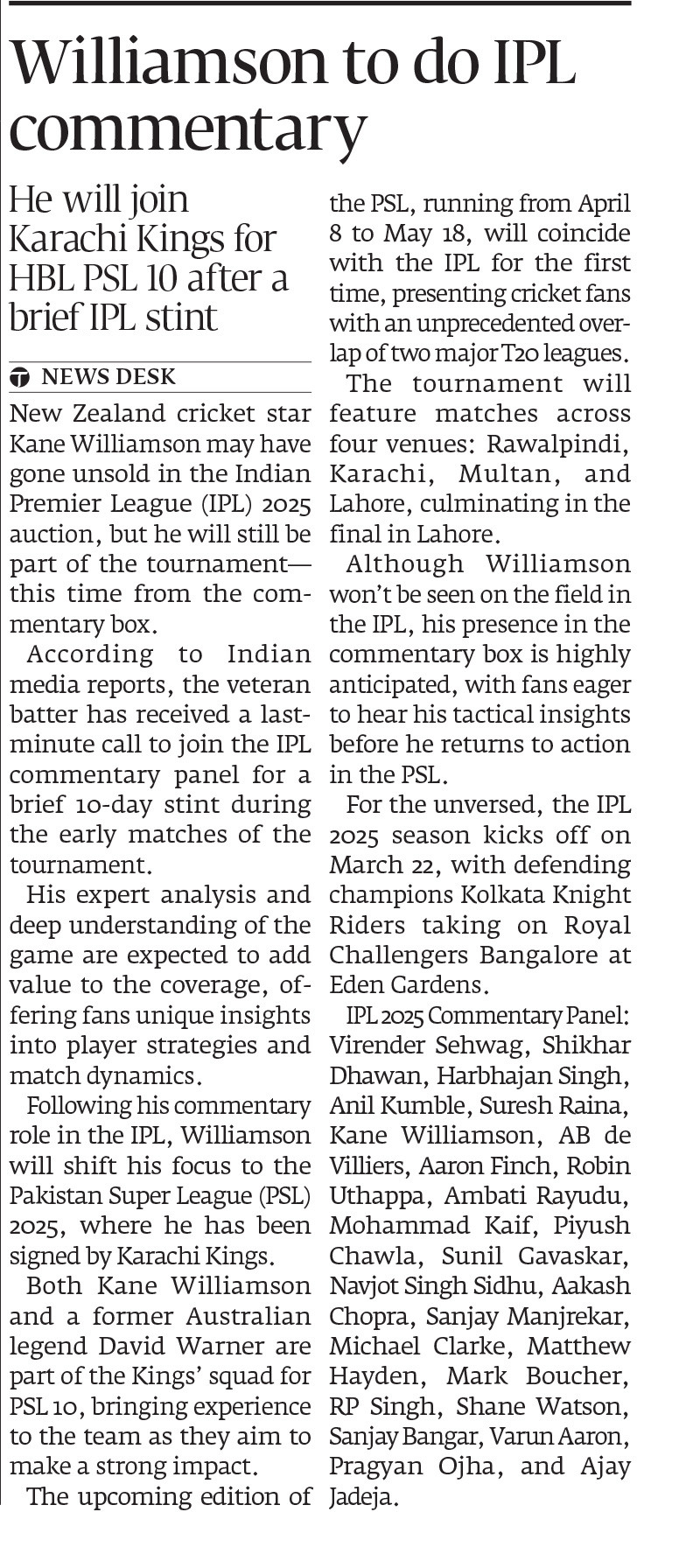Express Tribune epaper