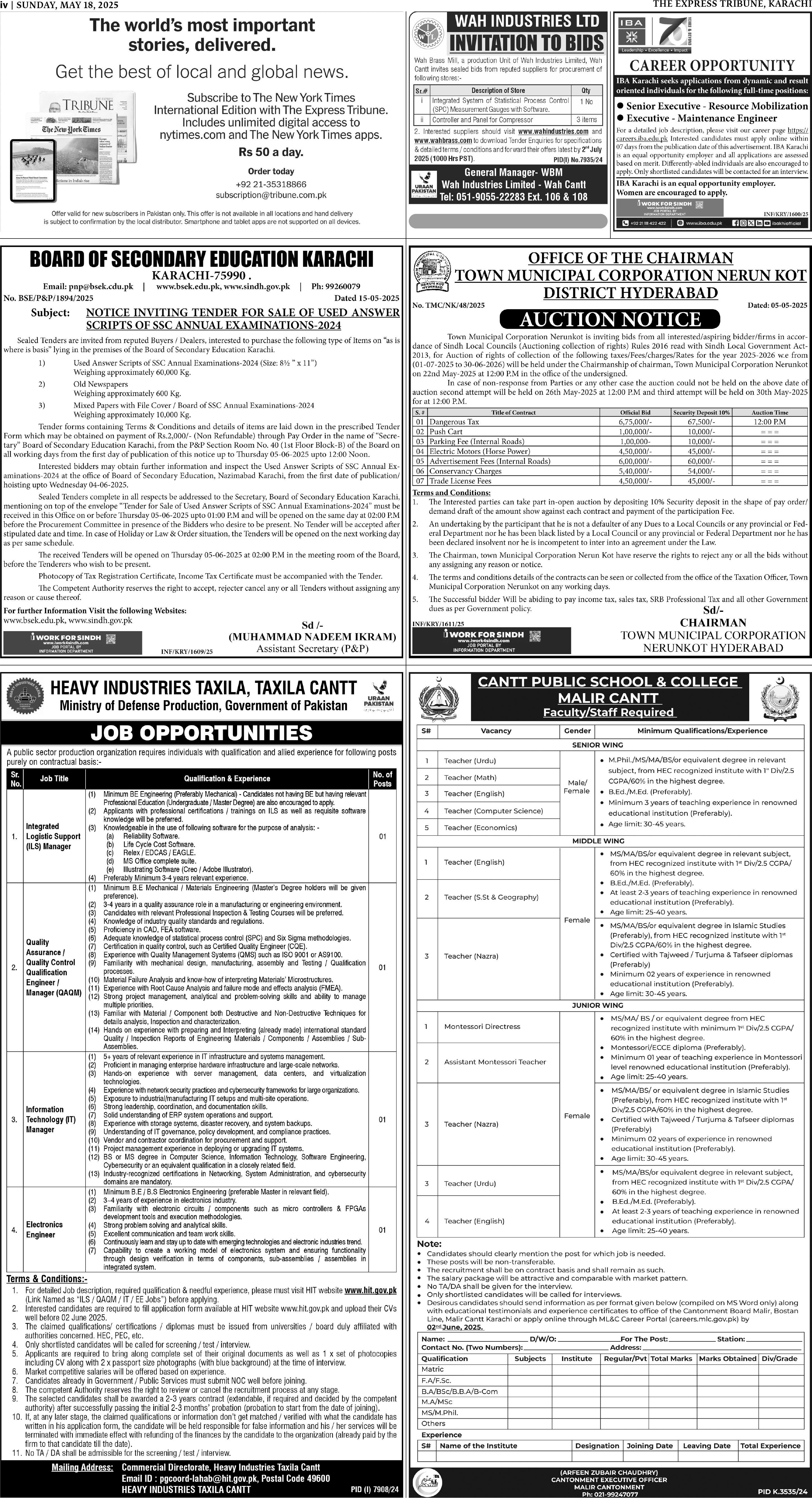 Express Tribune epaper