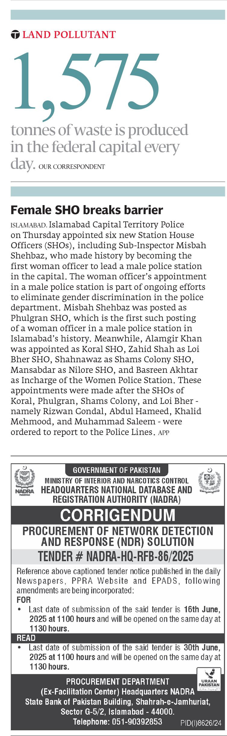 Express Tribune epaper