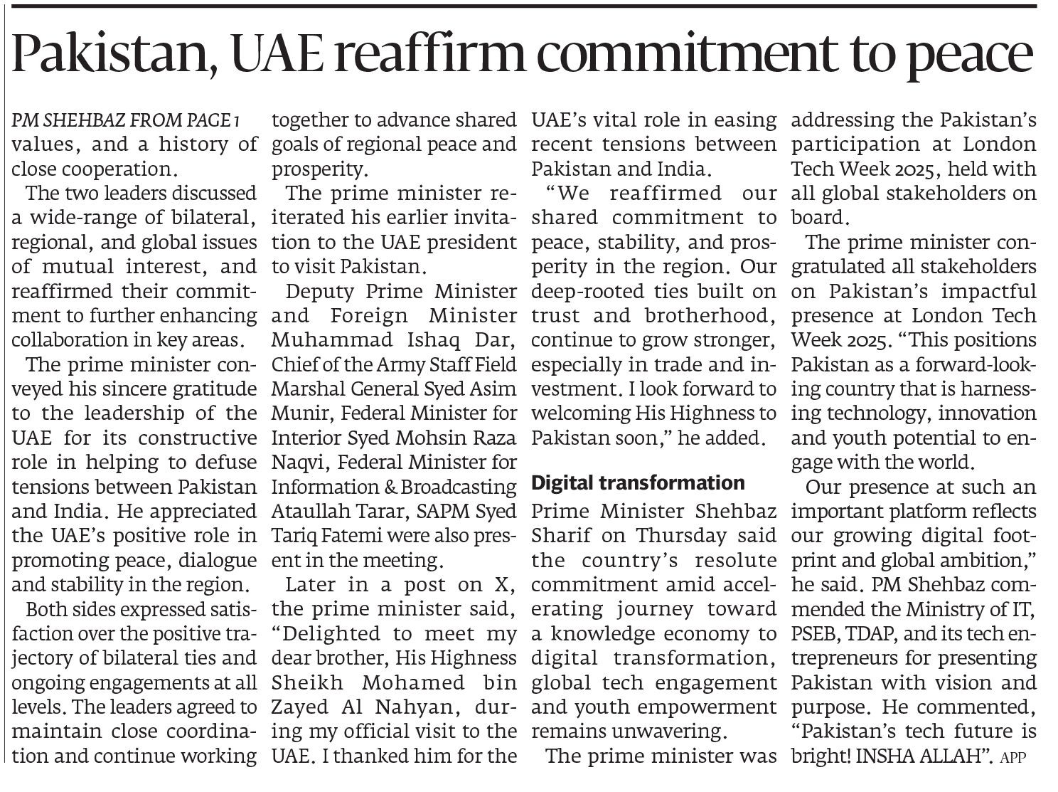 Express Tribune epaper
