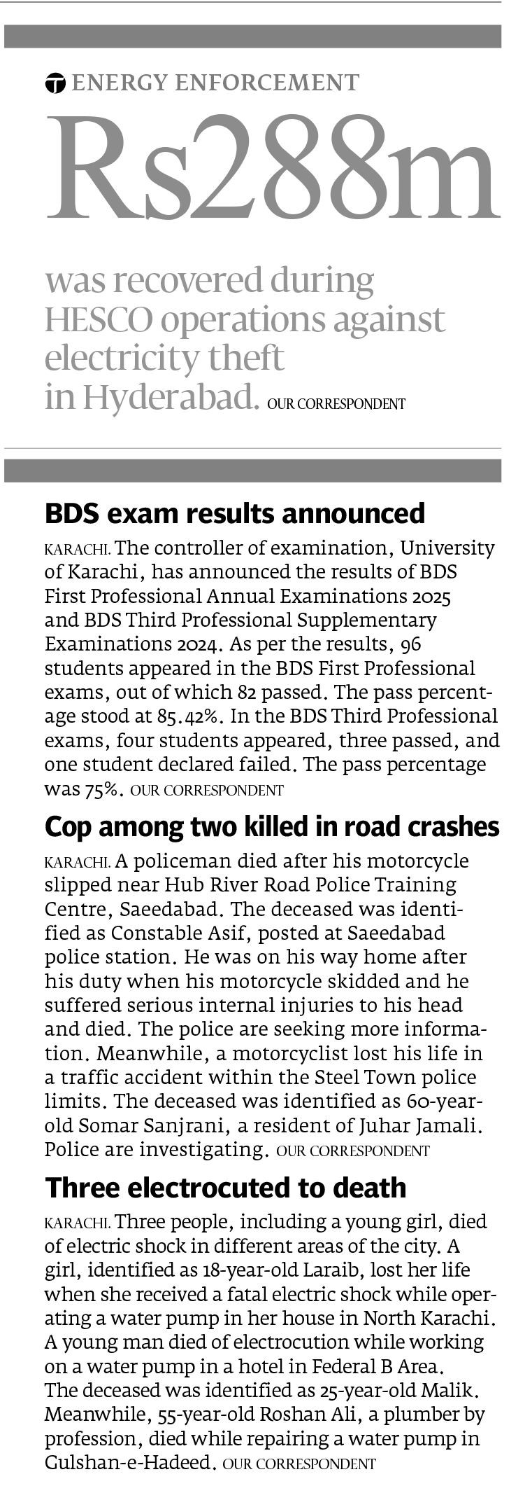 Express Tribune epaper