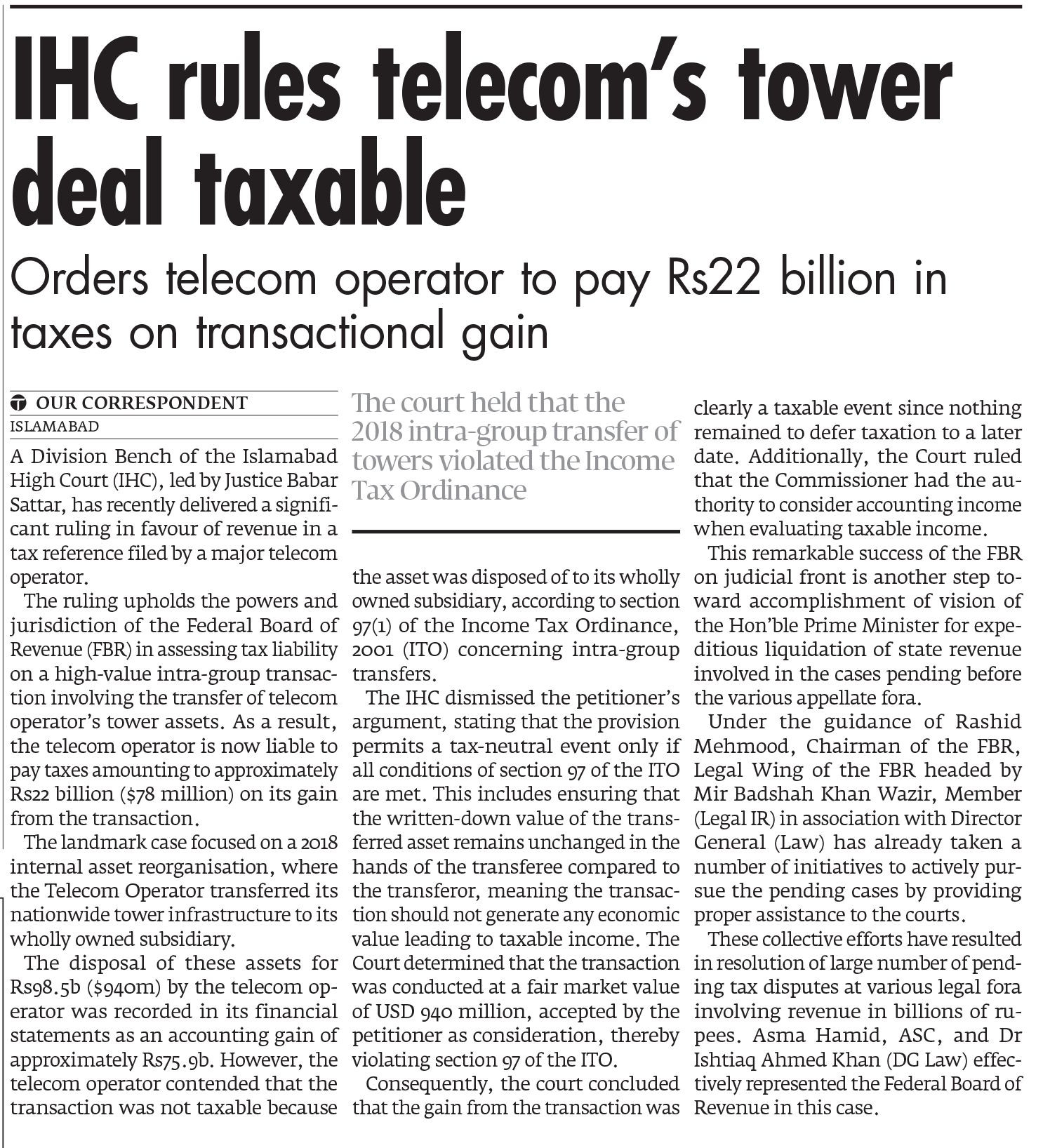Express Tribune epaper