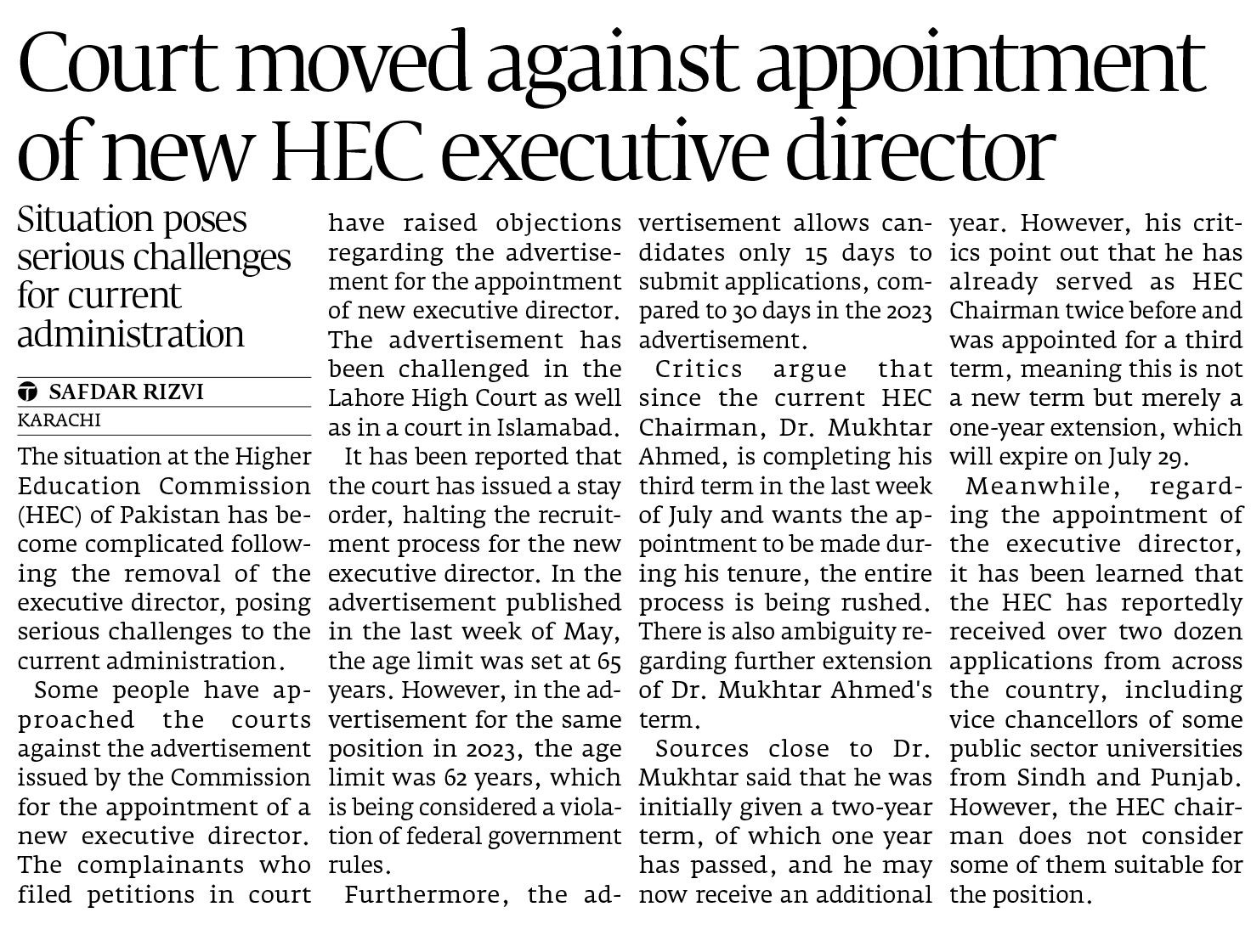 Express Tribune epaper