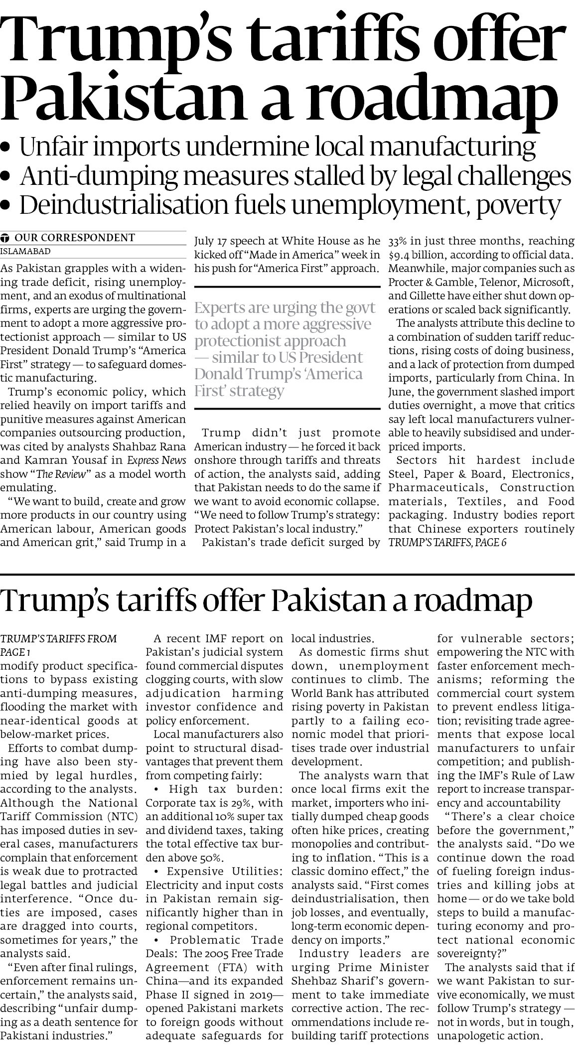 Express Tribune epaper