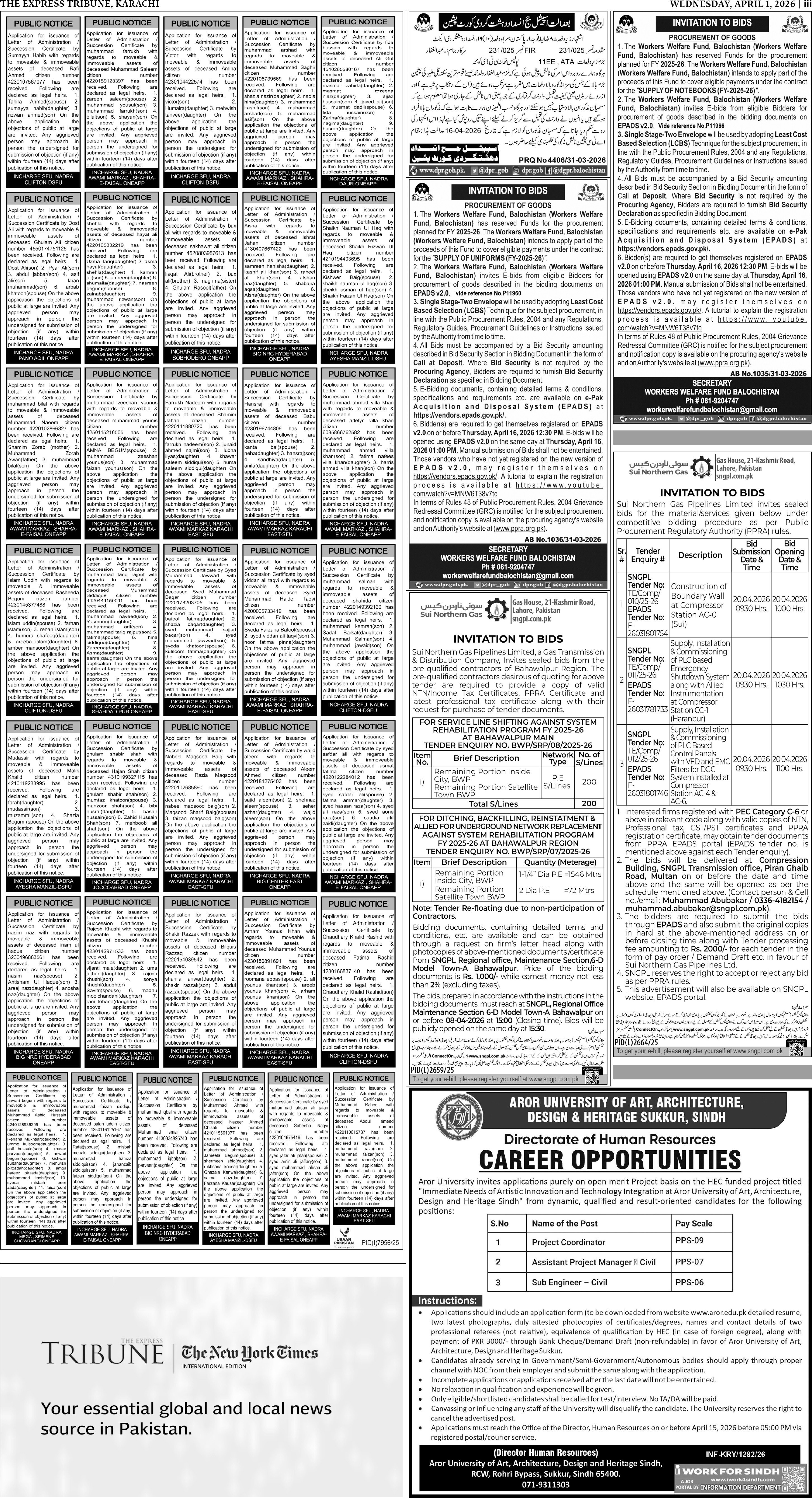 Express Tribune epaper