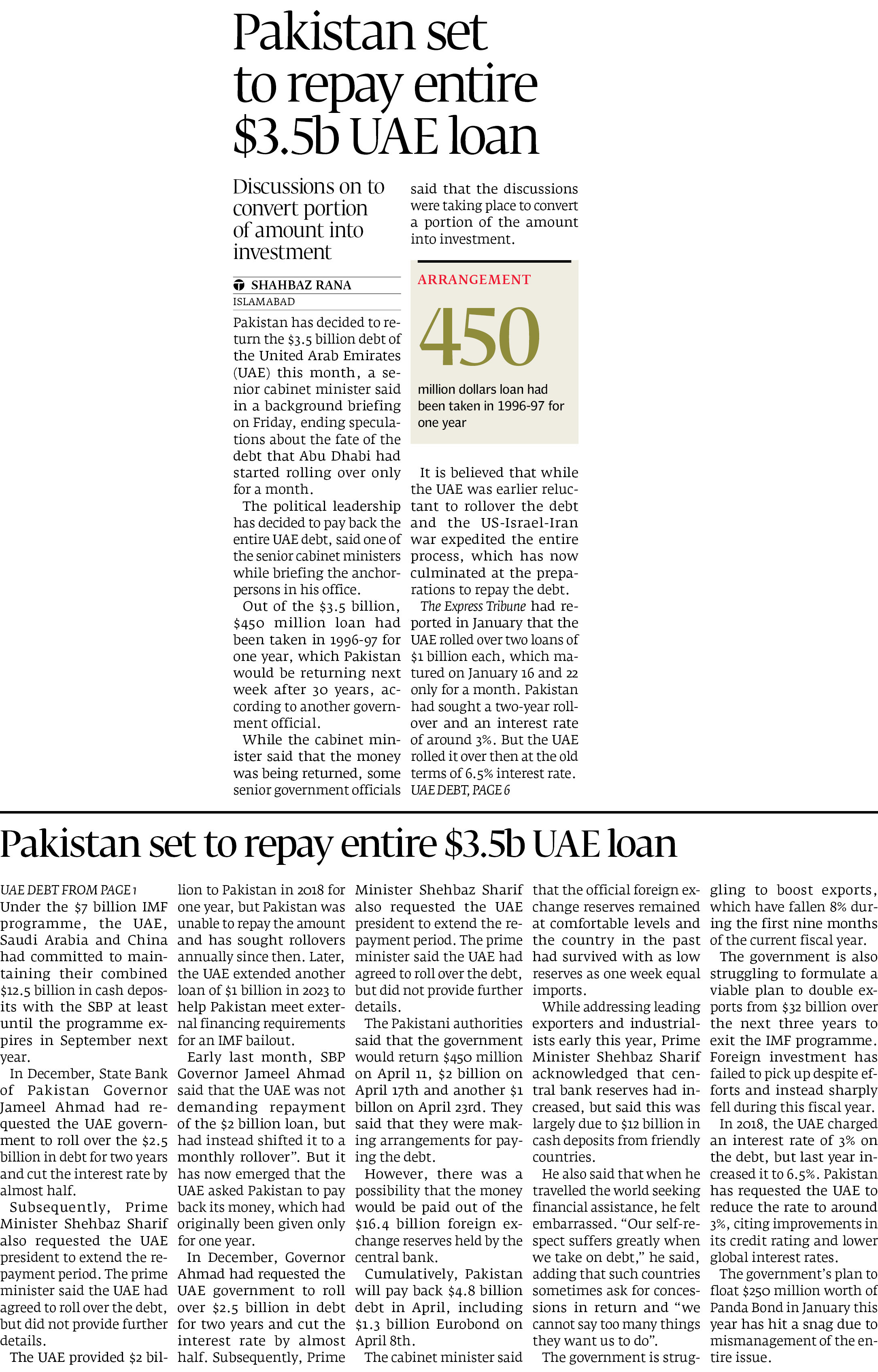 Express Tribune epaper