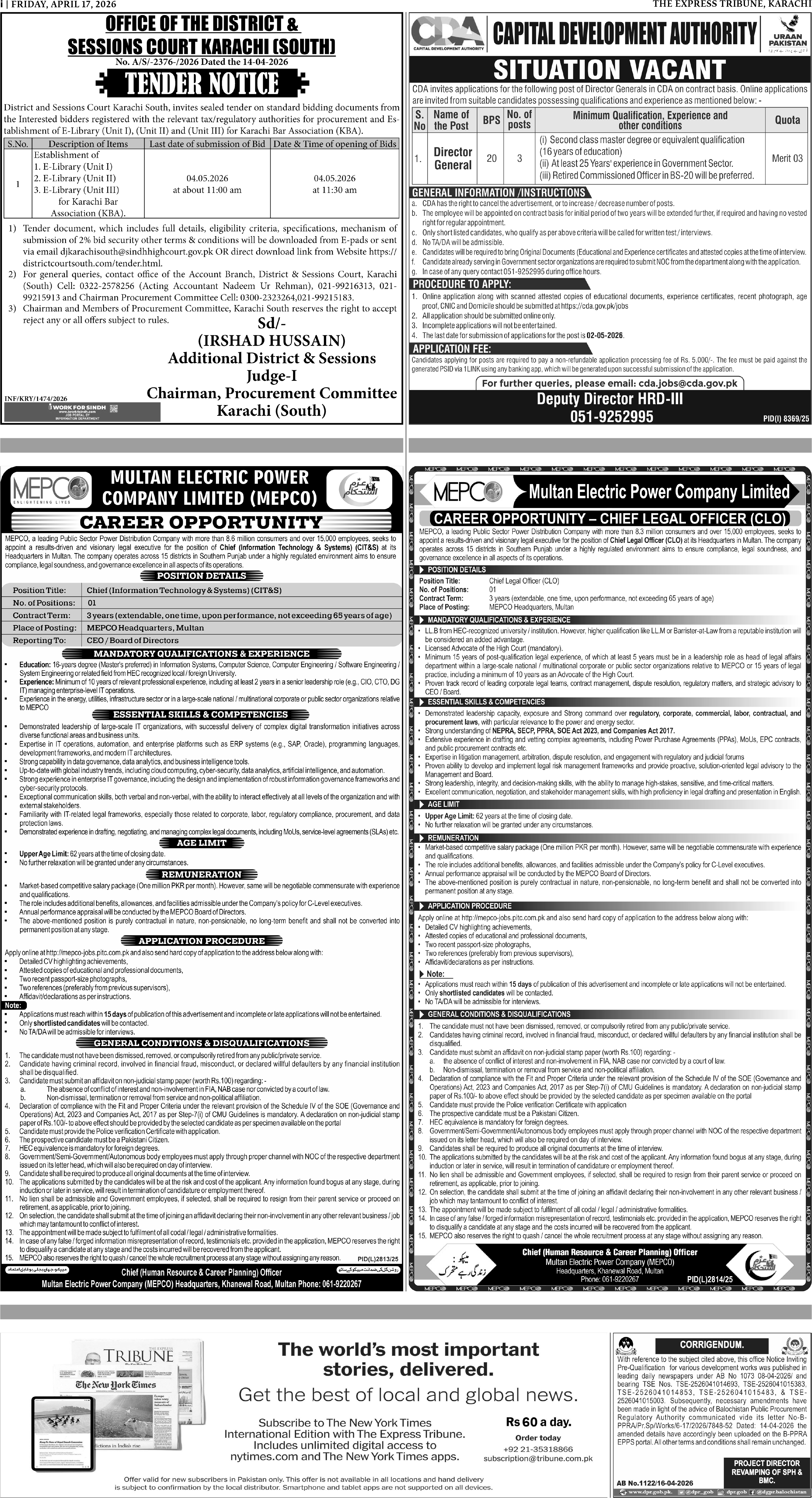 Express Tribune epaper