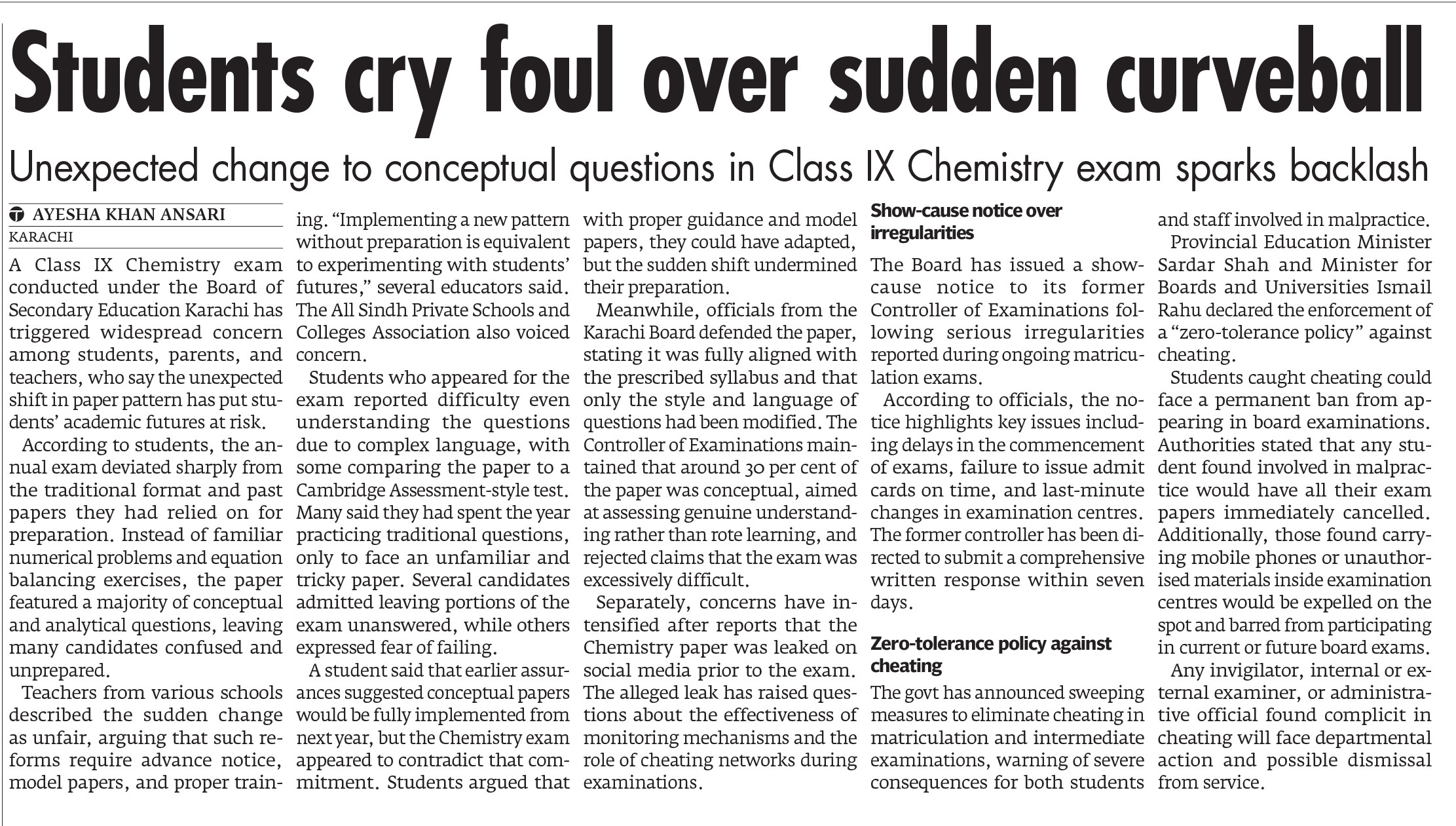 Express Tribune epaper