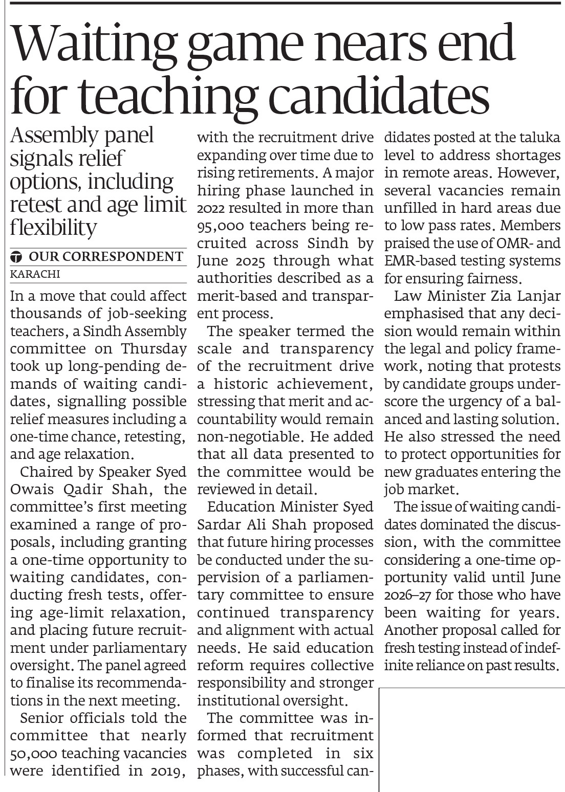 Express Tribune epaper