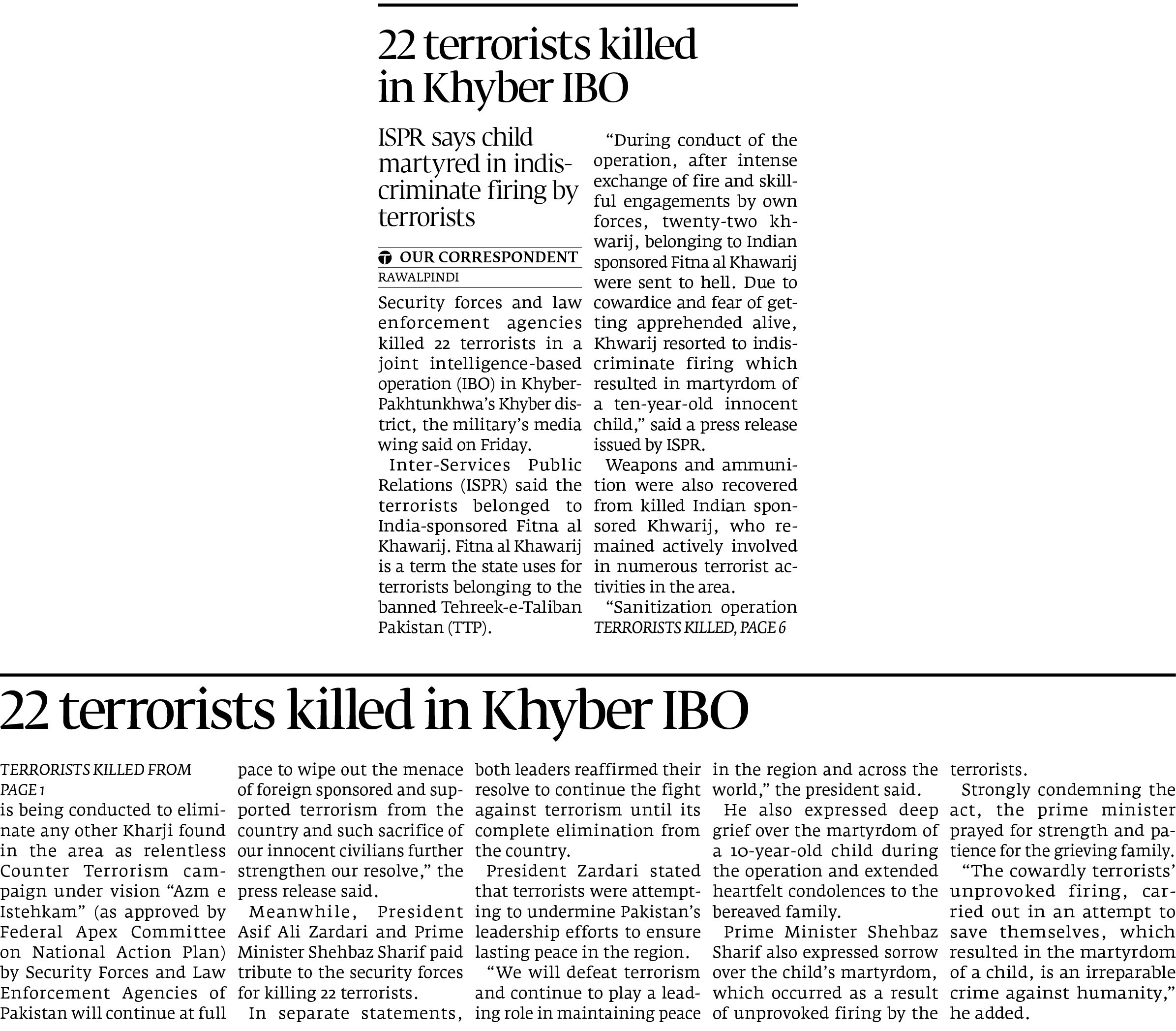 Express Tribune epaper
