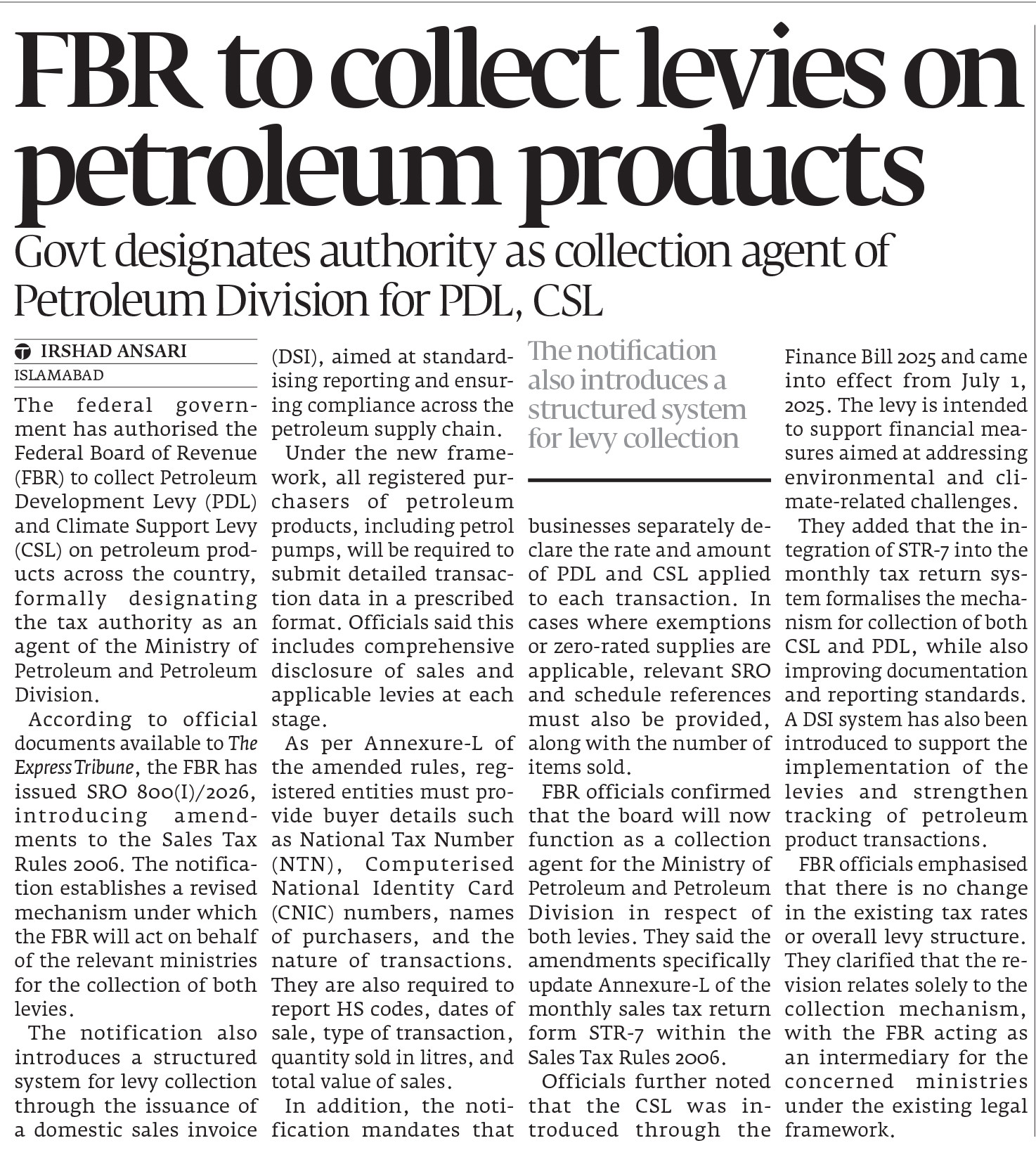 Express Tribune epaper