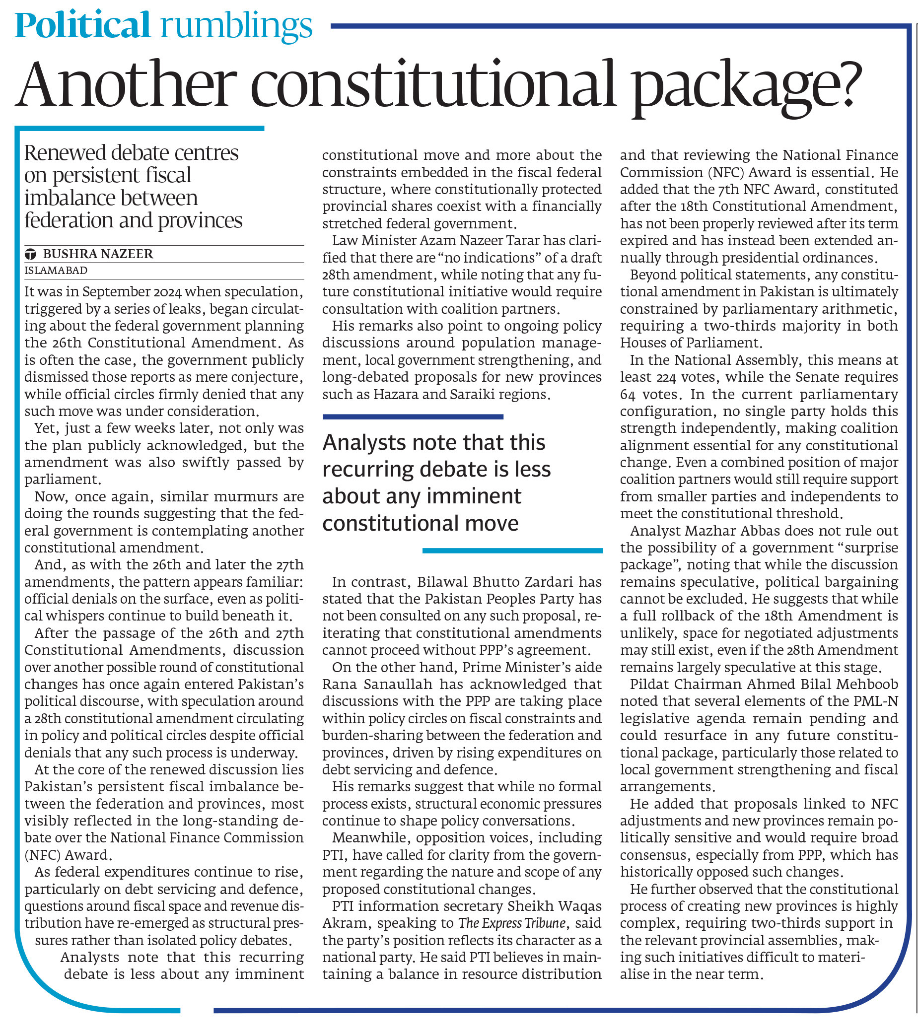 Express Tribune epaper