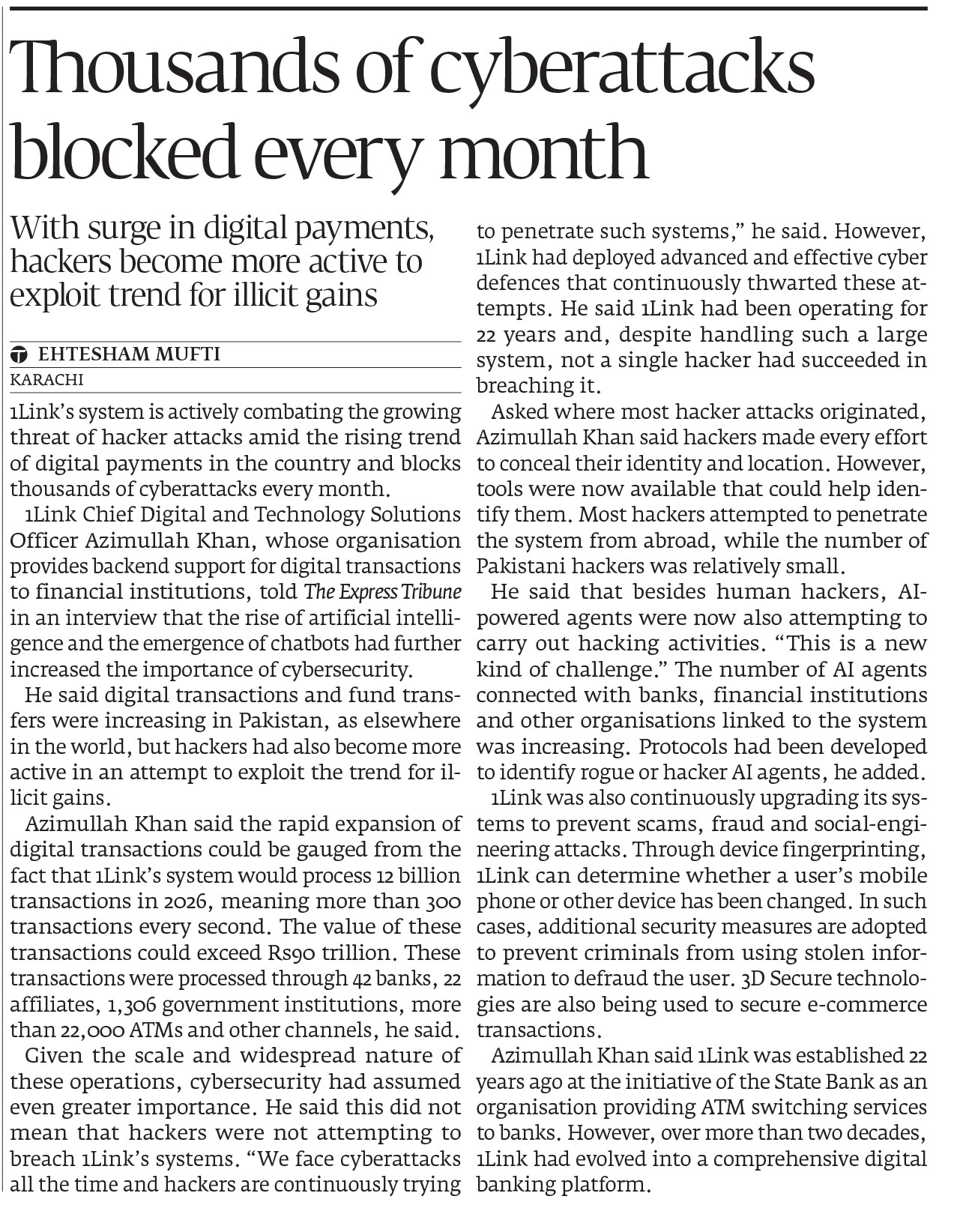 Express Tribune epaper