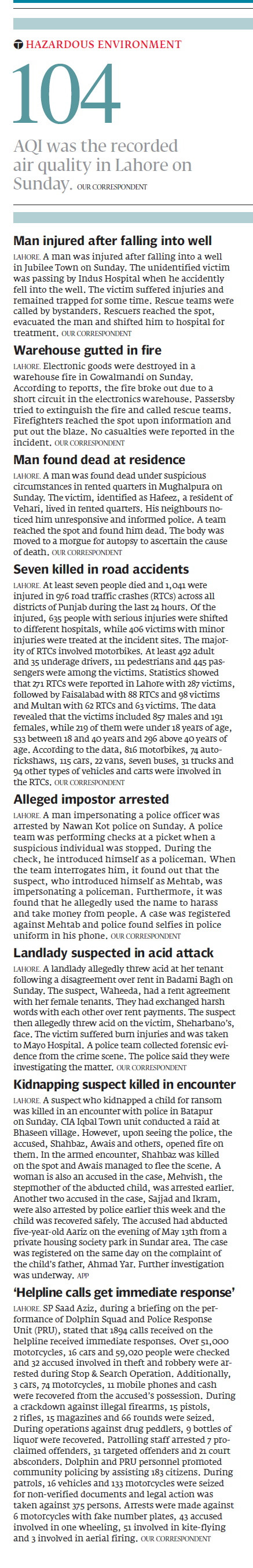 Express Tribune epaper