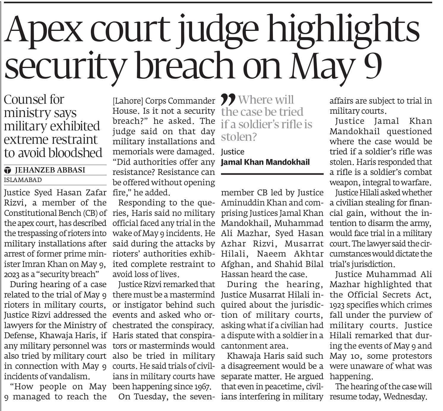 Express Tribune epaper