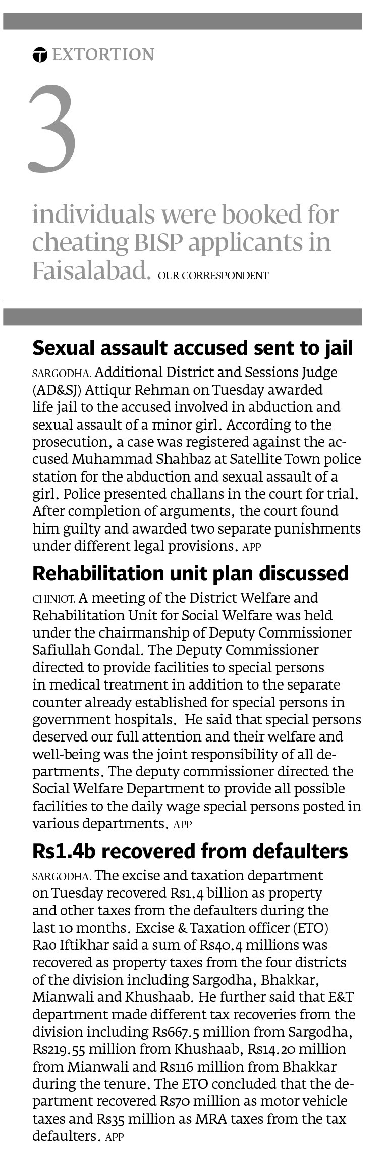 Express Tribune epaper