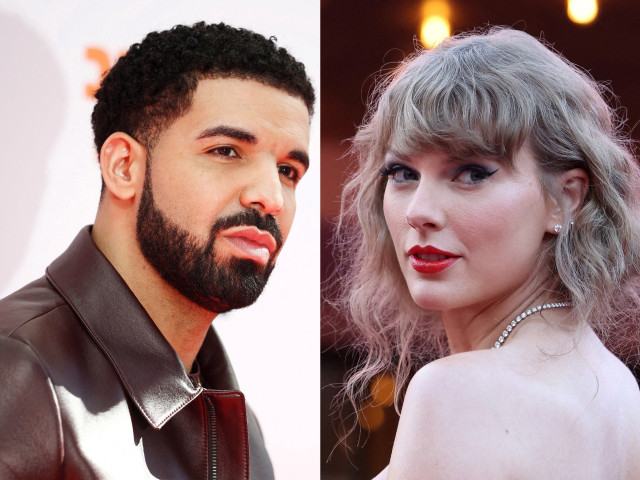 taylor swift and drake battle it out for the most hits on the billboard hot 100