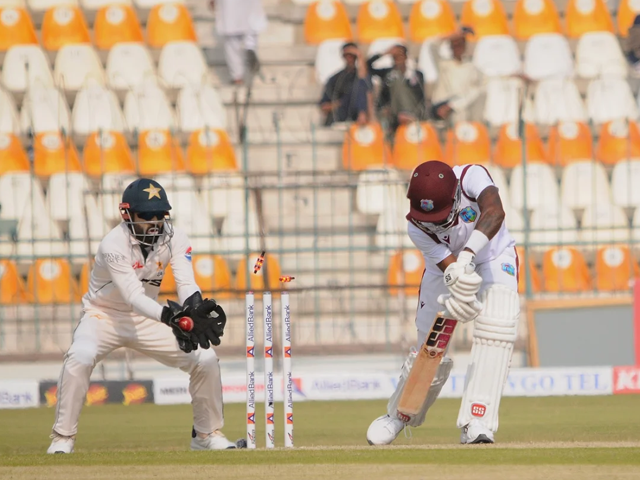 Noman, Sajid rattle West Indies in Multan Test, bowl them out for 137  tribune.com.pk