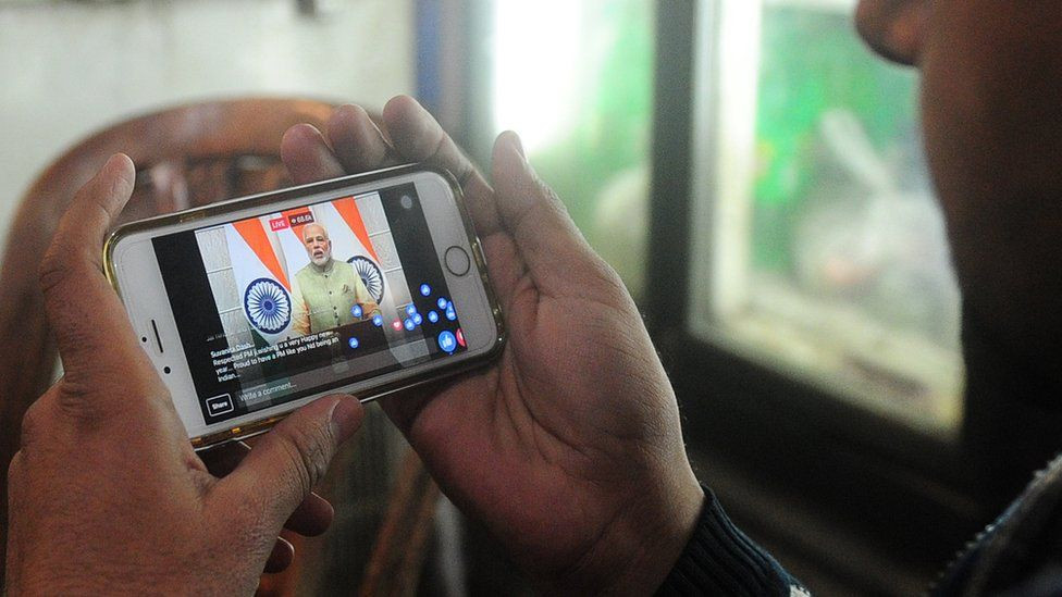 for a majority of indians their first point of exposure to the internet is via their phone photo afp