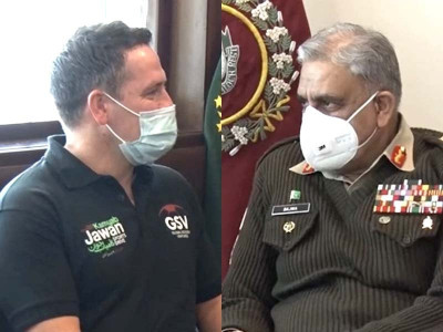 army chief thanks star footballer for promoting sports in pakistan