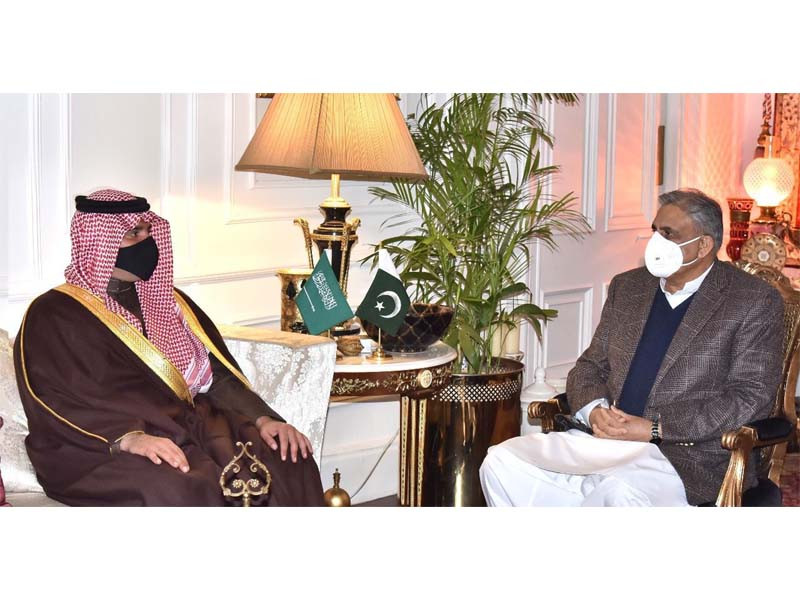 interior minister of saudi arabia prince abdulaziz bin saud bin naif bin abdulaziz al saud meets chief of army staff coas general qamar javed bajwa at ghq in rawalpindi on february 7 2022 photo ispr