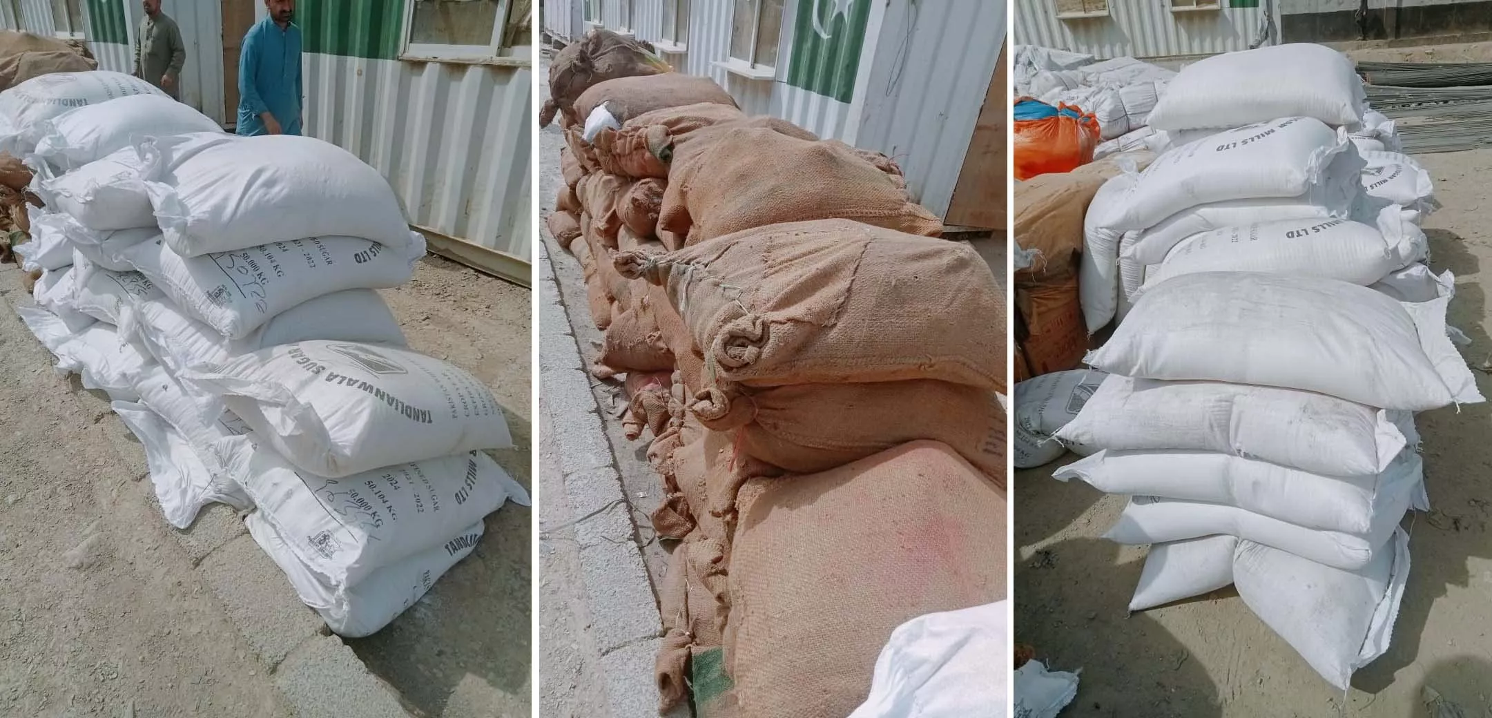 customs officials at torkham border recover banned items including sugar and fertilisers photo express