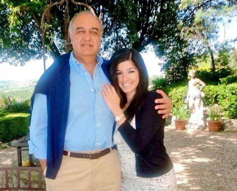 british iranian environmentalist morad tahbaz and roxanne tahbaz pose in this file picture obtained from social media photo reuters