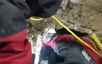 three siblings rescued after falling into sewer