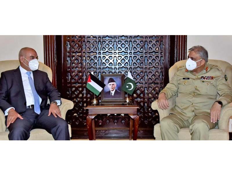 during the meeting matters of mutual interest including strengthening of bilateral security and defence cooperation between the two brotherly countries were discussed with the ambassador of jordan photo ispr