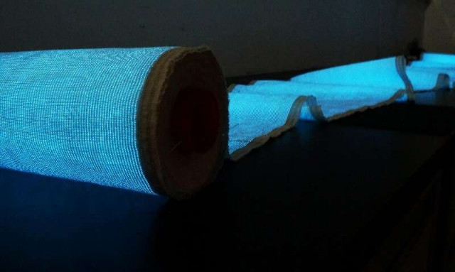 scientists develop message display fabric scientists develop message display fabric