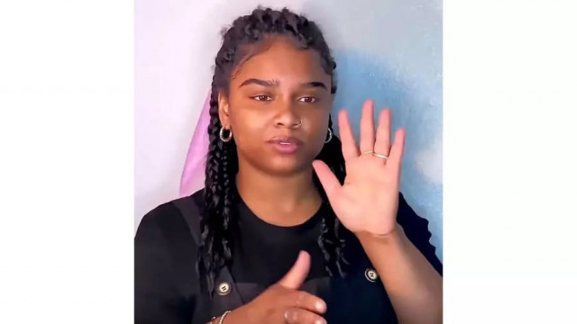 nakia smith uses her large online following to promote her little known dialect black american sign language photo afp