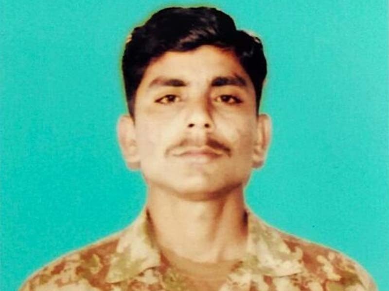 22 year old sepoy mukhtiar fought valiantly against indian aggression at satwal sector along line of control photo ispr