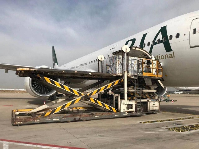 a special consignment of 1 55 million sinovac anti covid vaccine doses arrived at the islamabad airport through a special pia flight on sunday photo express