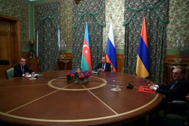 russian foreign minister sergei lavrov said armenia and azerbaijan had agreed to a ceasefire afp russian foreign minister sergei lavrov said armenia and azerbaijan had agreed to a ceasefire afp