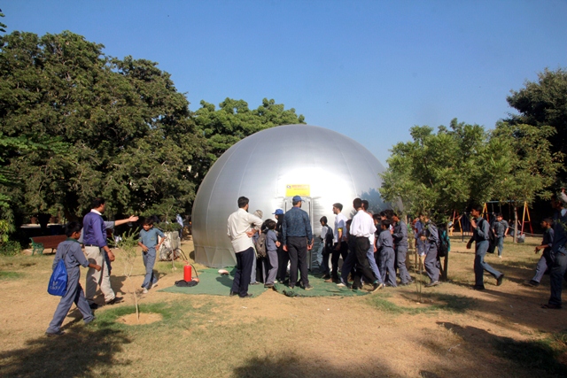 interactive projects were set up for students to enjoy and learn from photo athar khan express