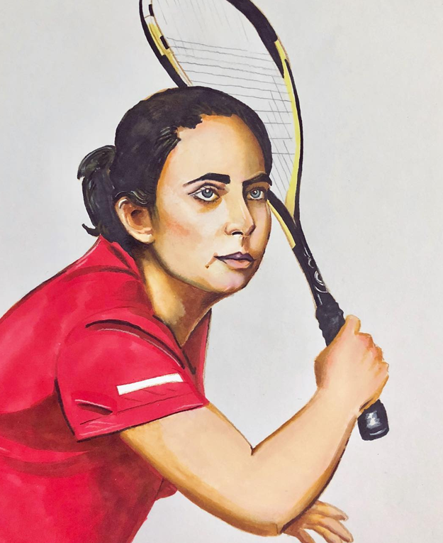 Noorena Shams - A talented Squash player and has represented Pakistan on some major platforms. PHOTO: INSTAGRAM/MALIHA ABIDI