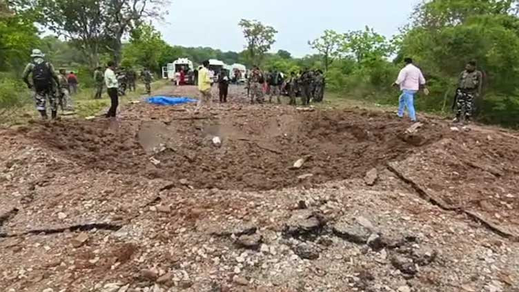 Ten policemen, driver killed in central India blast; Maoists suspected: police