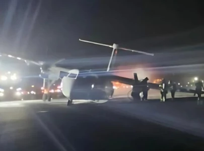 air canada flight skids off runway catches fire at halifax airport