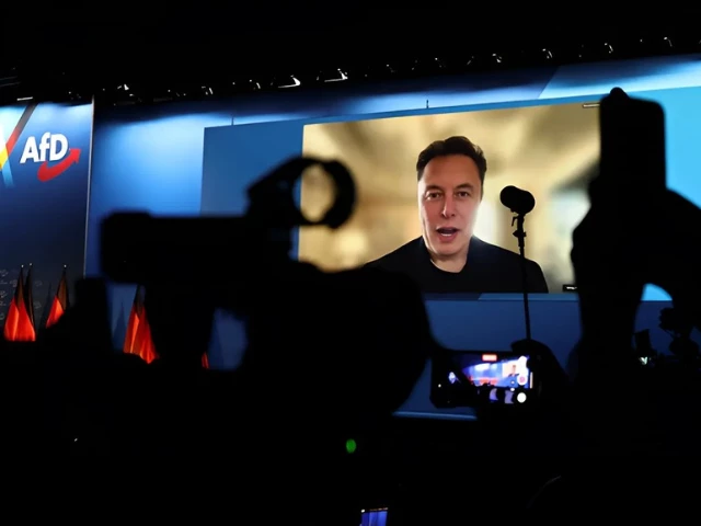 elon musk addresses german far right rally via video link elon musk addresses german far right rally via video link