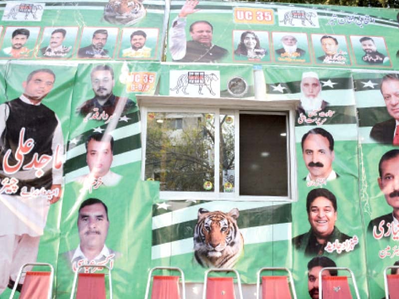 a mobile campaign vehicle for the ruling party s candidates photo huma choudhary express