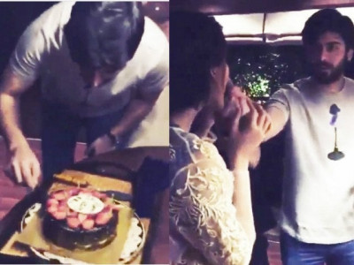 accident prone fawad celebrates birthday with sonam accident prone fawad celebrates birthday with sonam